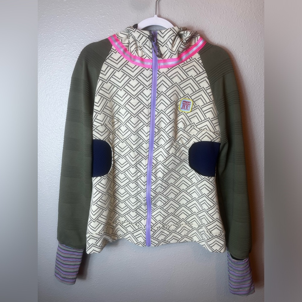 Women’s Vander Jacket Handcrafted Multi Fabric made in Colorado Size M